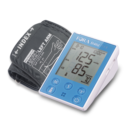 FORA D40d 2-in-1 Blood Glucose Plus Arm Blood Pressure Monitor – ForaCare  Inc.